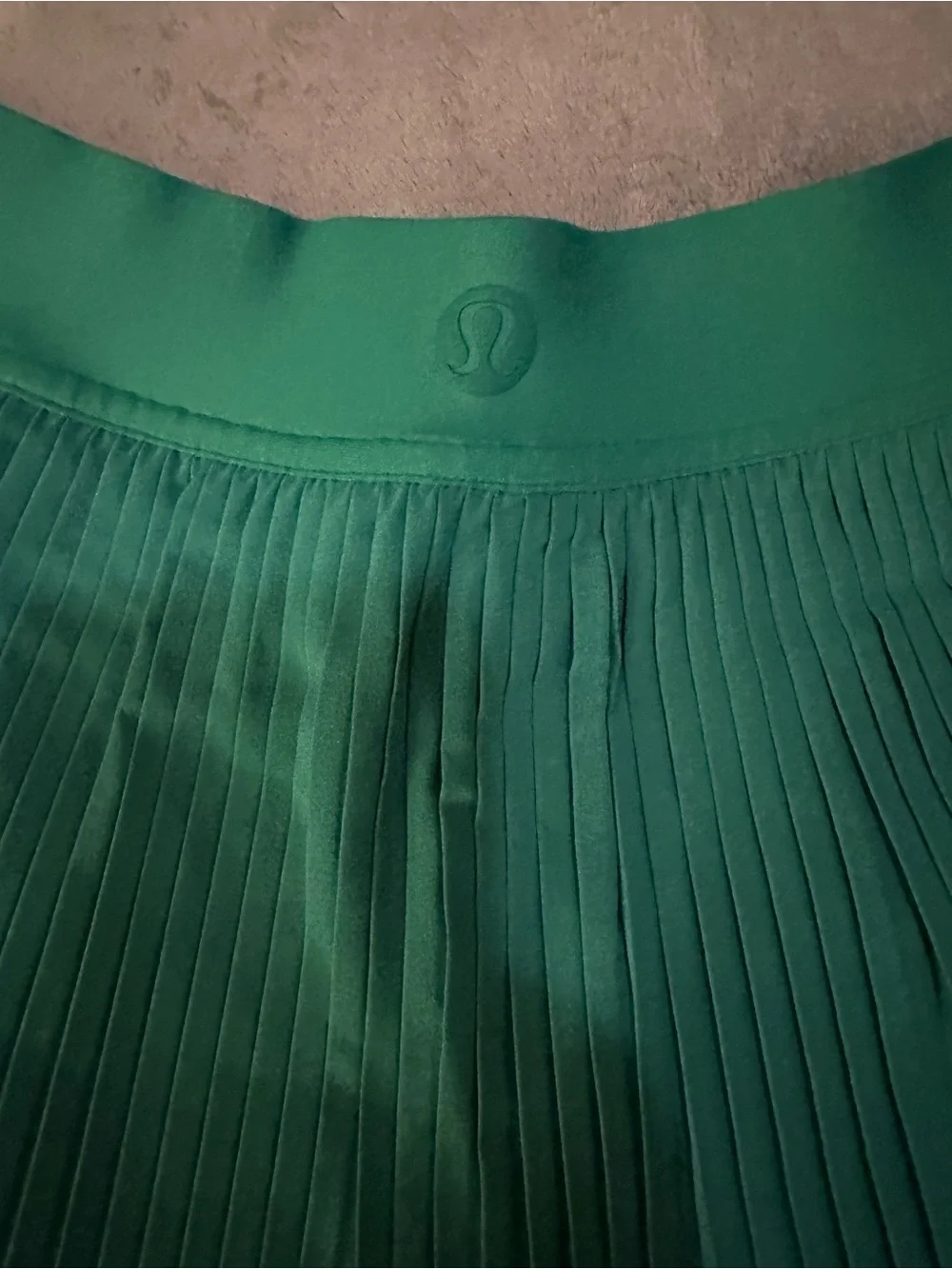 lululemon athletica Emerald Green Pleated Skater Skirt